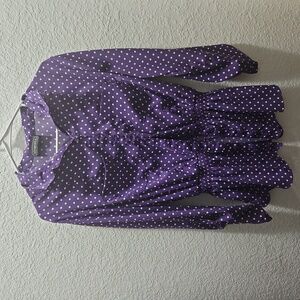 Purple Polka Dot 2010s Shirt